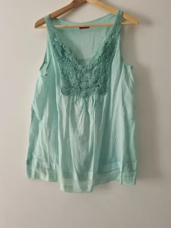 Débardeur vert d'eau