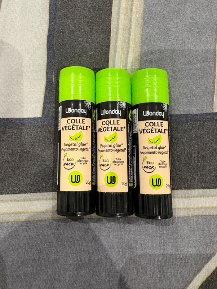 Lot de 3 tubes de colles wonday neuves