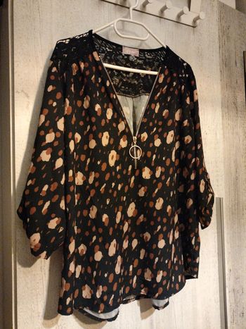 Blouse automnale cassis