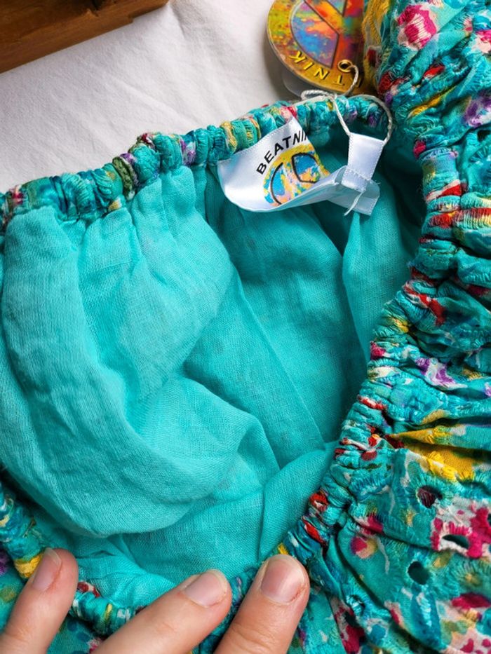 Haut bohème hippie festival épaule dénudée S - photo numéro 5