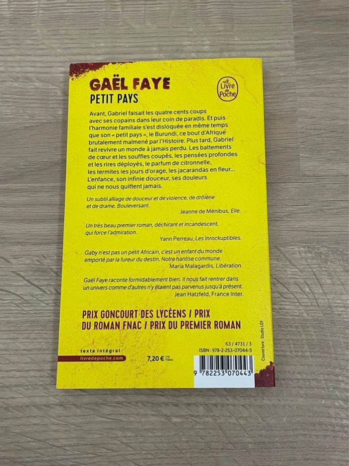 Livre Petit Pays de Gaël Faye - photo numéro 2