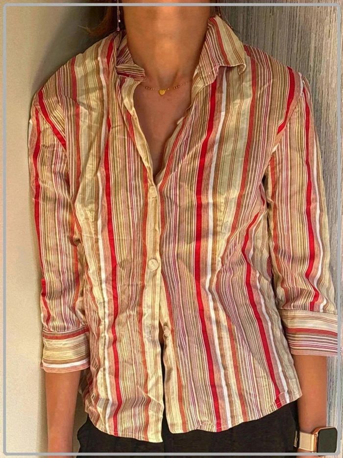 Chemise à rayure taille 36 marque neuf neuf Paris - photo numéro 2