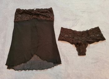 Ensemble dentelle body house noir 38