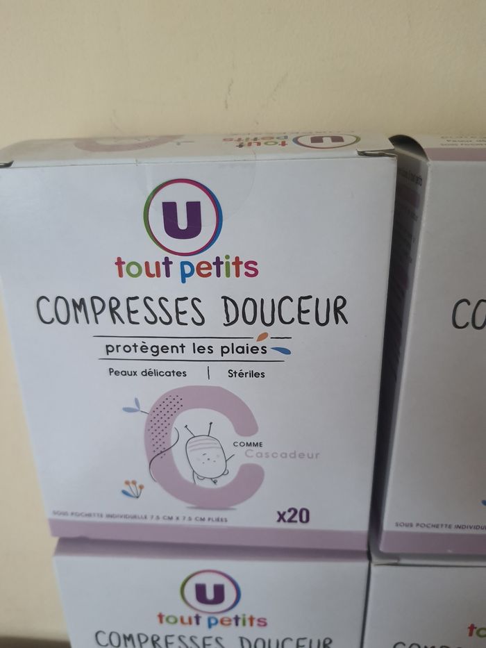 Lot de 4 boîtes compresses U tout Petits - photo numéro 2