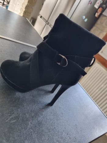 Bottes haute noir femme