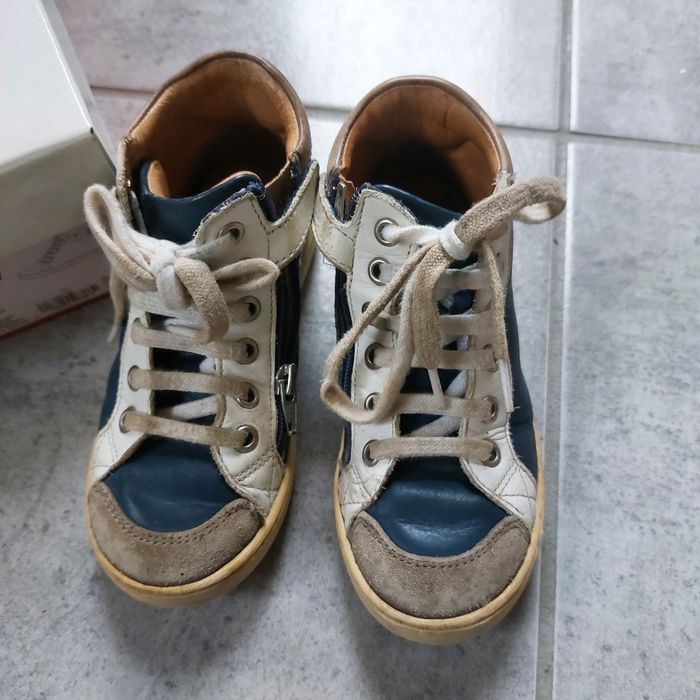 Chaussures shoopom bleu et blanc pointure 27 - photo numéro 2
