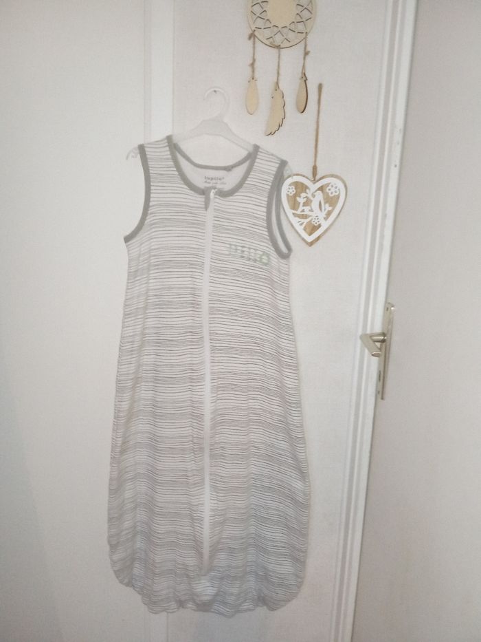 Turbulette gigoteuse gris rayure blanc, Tog 2, lupilu 110 cm de 18 à 36 mois, 3 ans