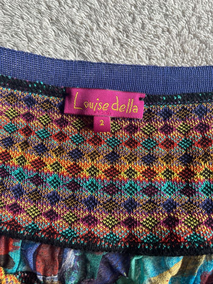 Ensemble multicolore Louise Della (gilet T3 + débardeur T2) - photo numéro 5