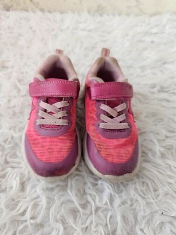 Baskets lumineuses rose taille 25