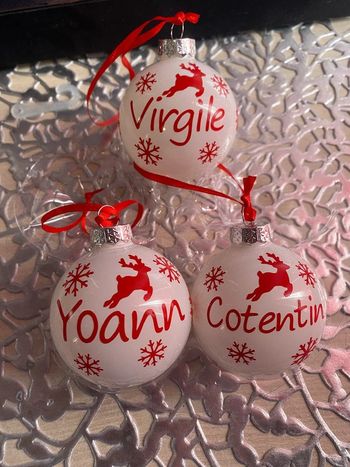 boule de noël personnalisé