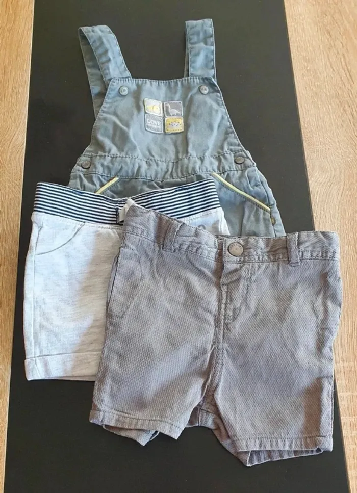 Lot de 3 shorts 3 mois - photo numéro 2