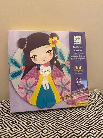 Djeco - coffret créatif kit Paillettes et Strass Onnanoko - 6 ans et +