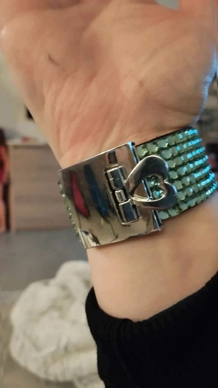 Bracelet vert brillant - photo numéro 5