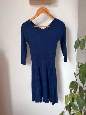 Robe bleue coupe évasée