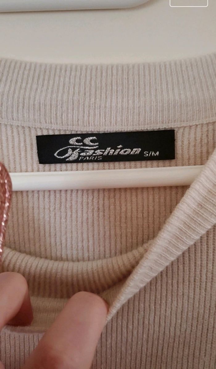 Pull creme - photo numéro 4