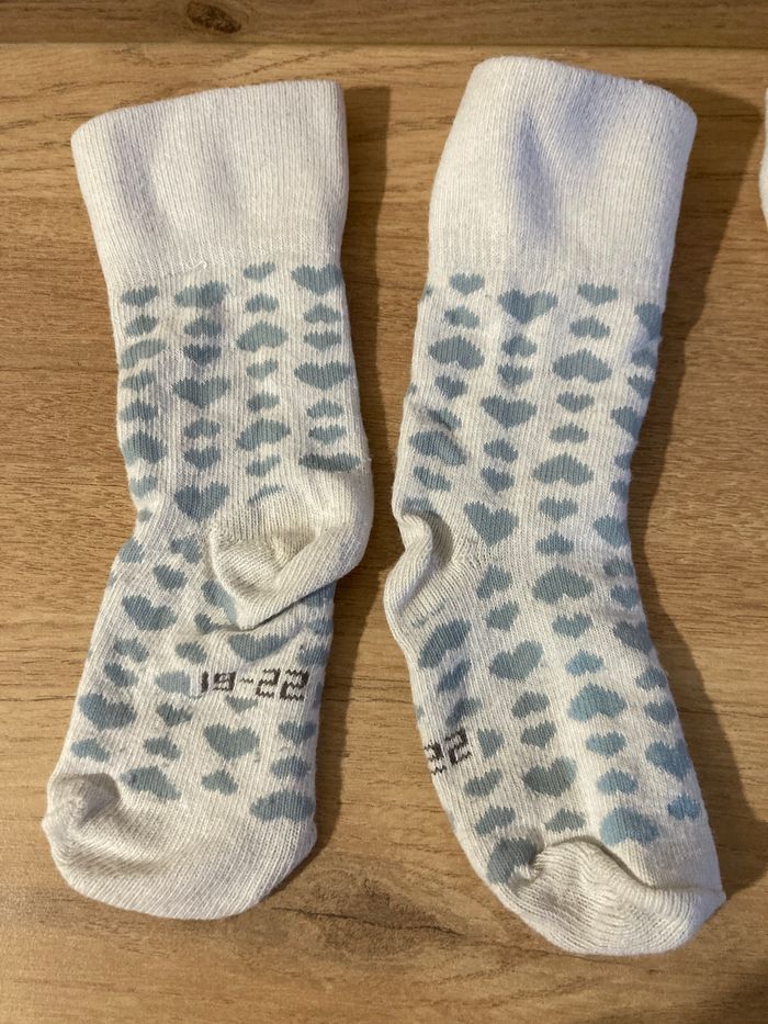 lot 3 paires chaussettes hiver taille 19/22 - photo numéro 2
