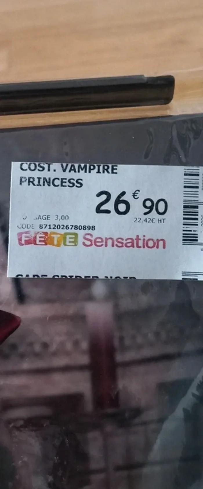 Robe Déguisement fille vampire, princesse - photo numéro 3