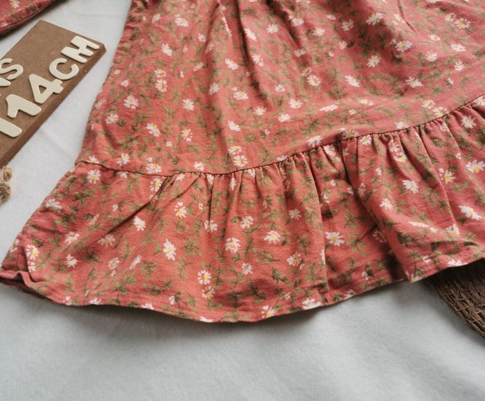 Robe 👸froufrou, motif fleuri, 9ans - photo numéro 5