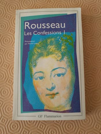 Livre Rousseau "les confessions" tome 1