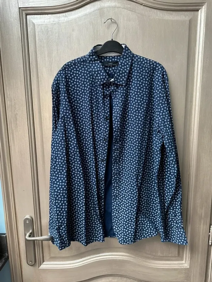 Chemise bleu nuit Celio XL - photo numéro 3