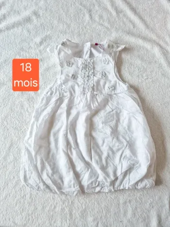 Robe cérémonie blanche 18 mois
