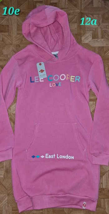 Robe capuche epais 12ans lee cooper neuf