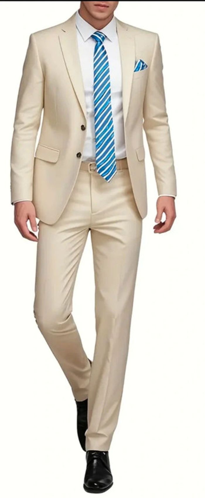 Pantalon classique homme beige taille XXL - Neuf