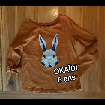 T.shirt manches longues Okaïdi 6 ans 