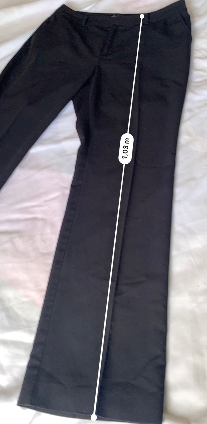 Pantalon femme La Redoute noir Taille 44 polyviscose - photo numéro 3