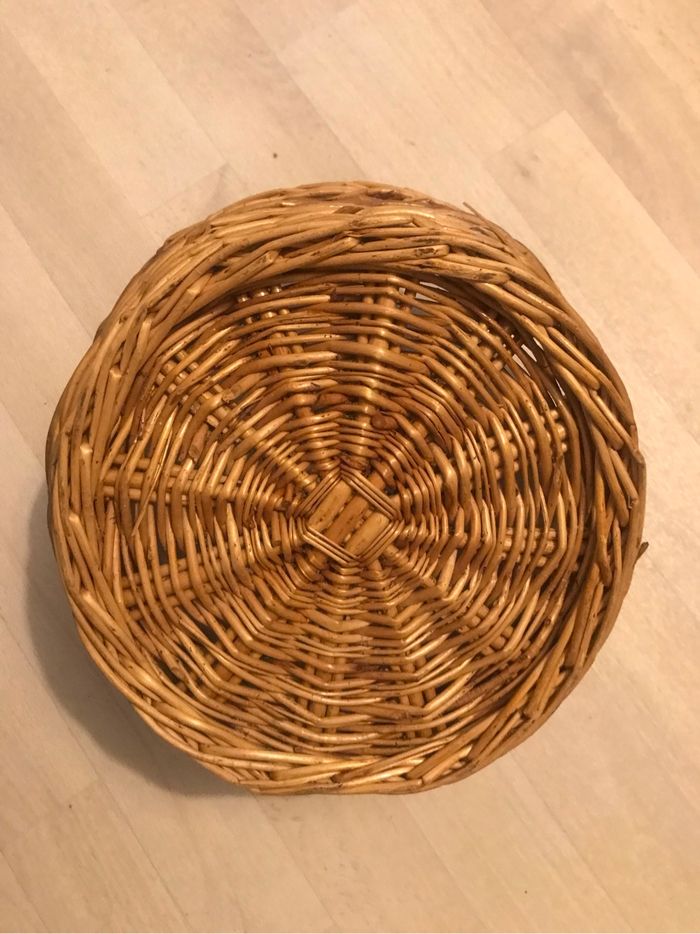 Corbeille artisanale 31 cm de diamètre - photo numéro 3