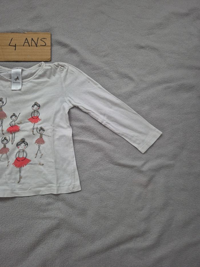 T-shirt fille 4 ans palomino - photo numéro 3