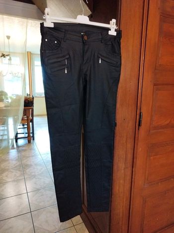 Jeans droit skinny noir poches vintage y2k M/38