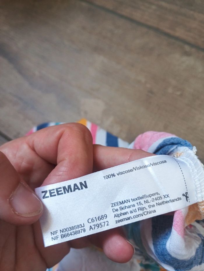 Tee shirt bretelles sans manche Fille 5/6 ans rayures Zeeman - photo numéro 3