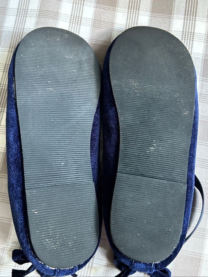 Ballerines velours bleu fille - photo numéro 4