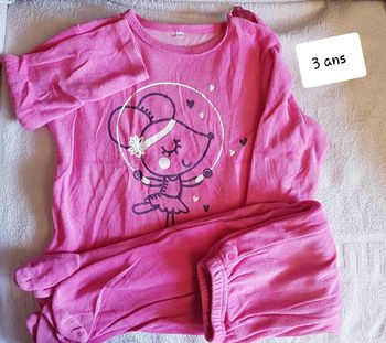 Pyjama velour leclerc 3 ans