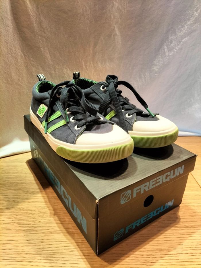 Baskets marine/ vert - Freegun - 38