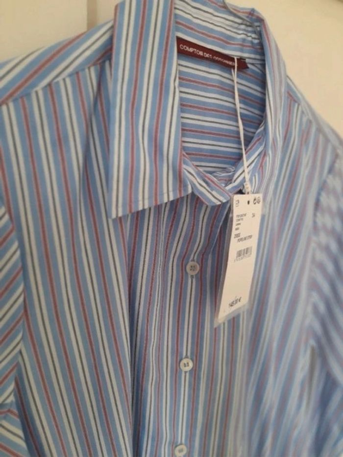 Robe chemise avec rayures casual chic taille 34/36 - photo numéro 2