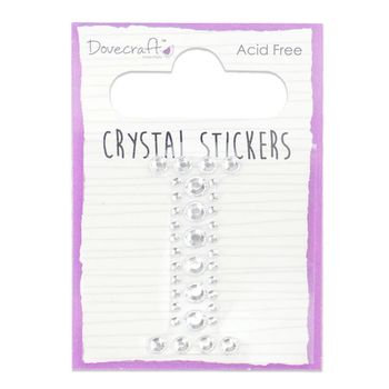 Décoration Stickers Crystal Dovecraft Lettre I