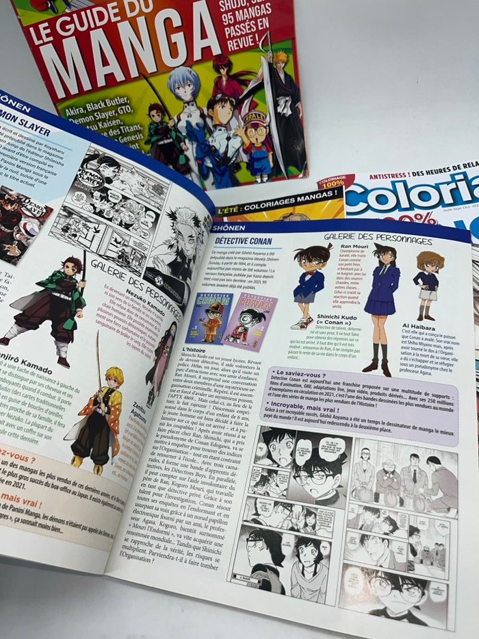 Lot de 4 livres d'activité Magazine Coloriage spécial Manga - photo numéro 5