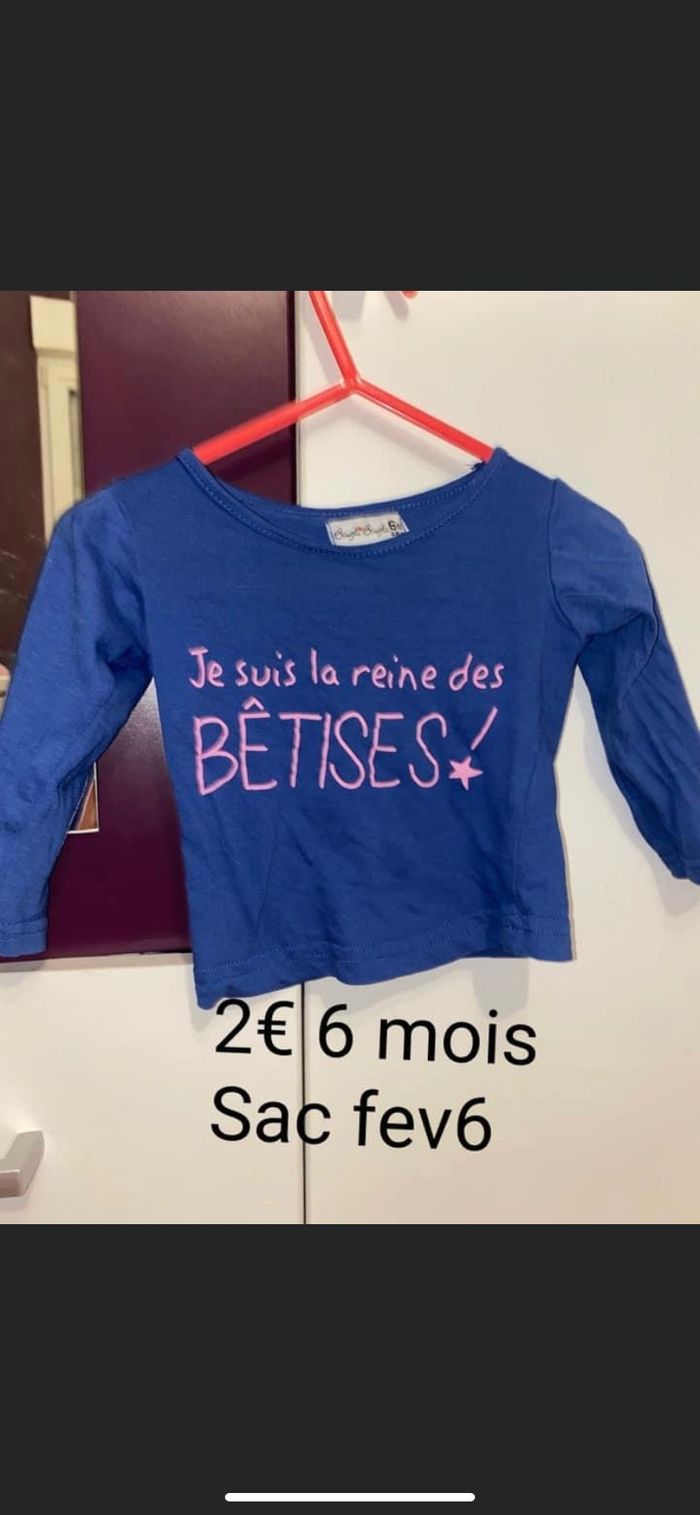 T shirt manches longues 6 mois