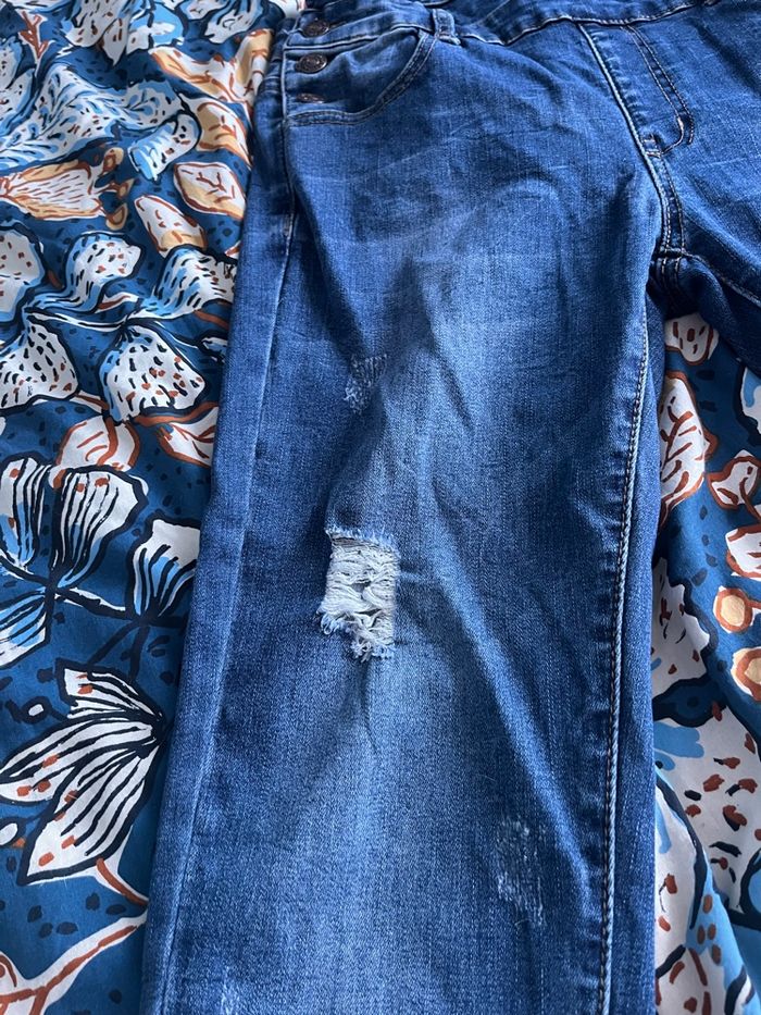 Salopette femme en jeans - photo numéro 3