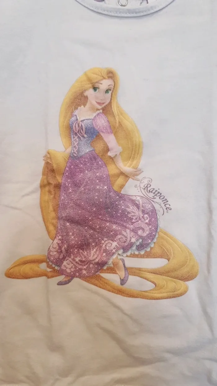 Tee-shirt Disney raiponce - photo numéro 2