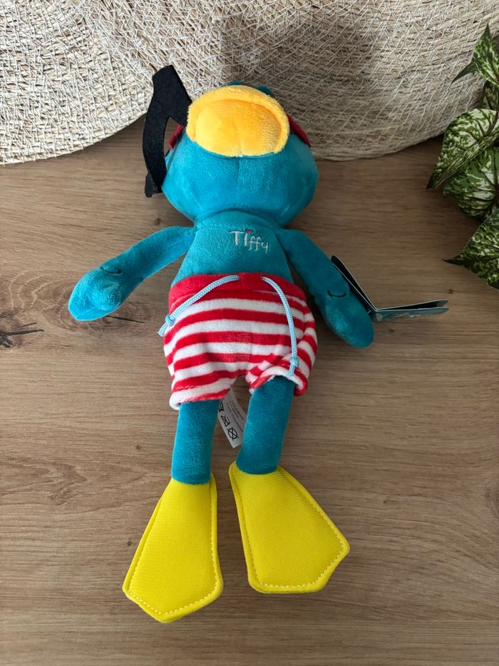 Doudou canard tiffy plongeur masque tuba globo - photo numéro 4