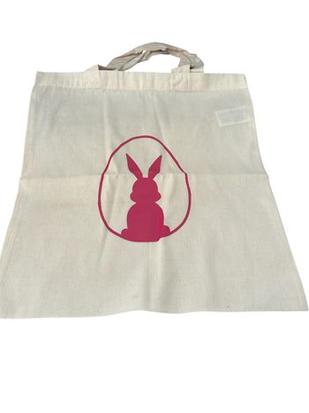 Tote bag lapin rose fuschia