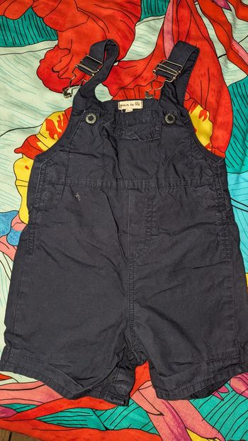 Salopette short 18 mois Grain de blé