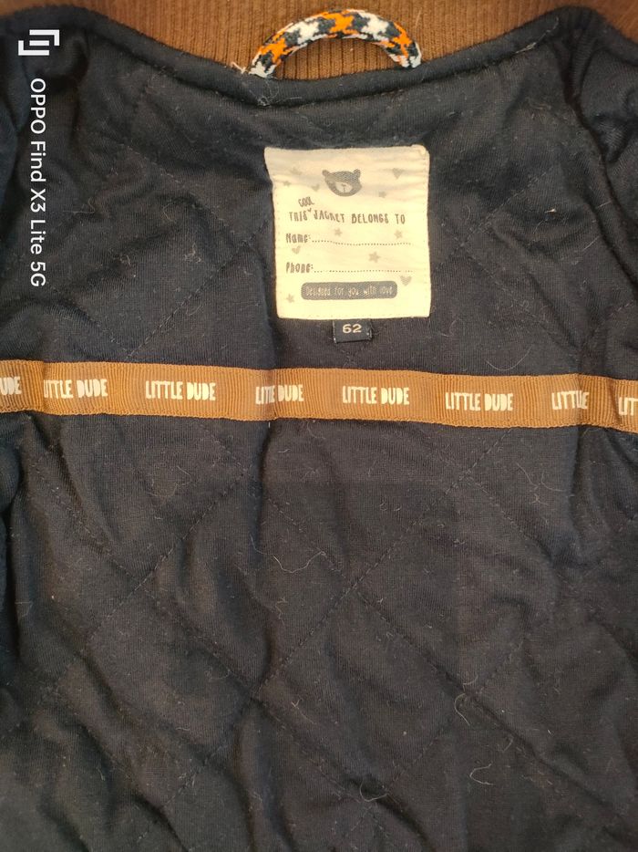 Veste garçon simili cuir taille 3/6 mois - photo numéro 3