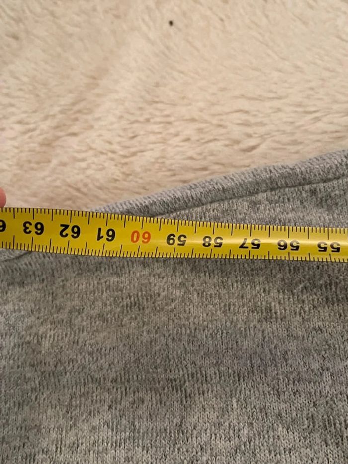 Superbe pull manches courtes gris ample - photo numéro 9