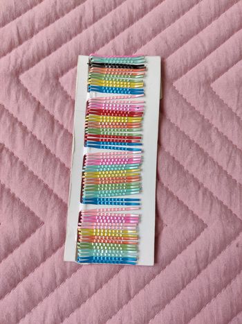 Lot barrettes multicolore