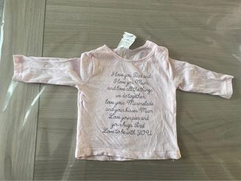 T shirt manches longues Kiabi 3 mois