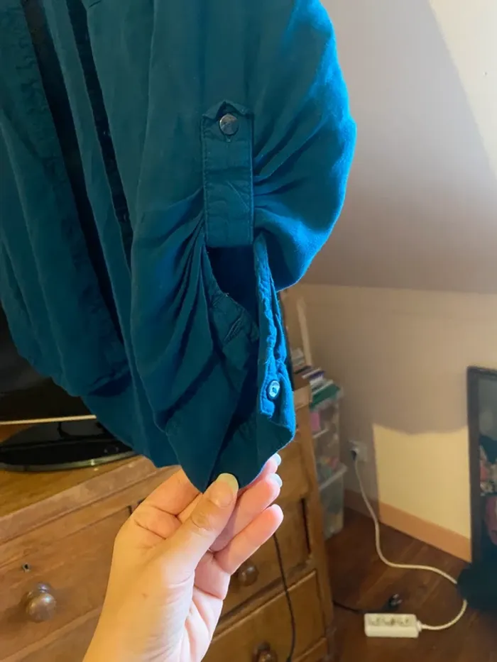Chemise bleu petrole - photo numéro 2